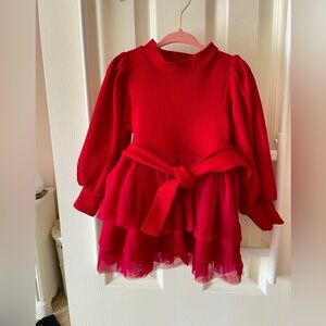Ivy City Co 12/18 mo Baby Girl Christmas Dress